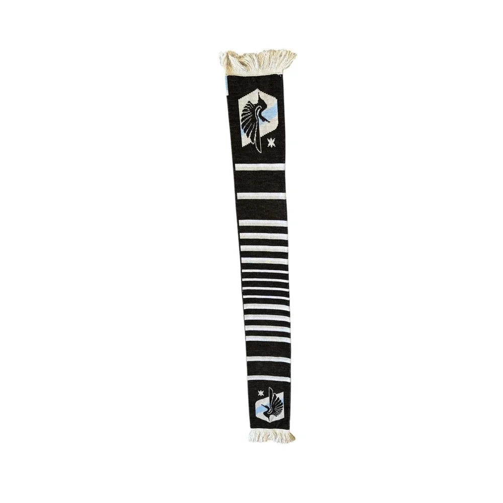 Minnesota United FC Black and‎ Blue Scarf Ruffneck Team Fan Gear